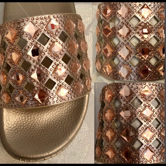 3D LASER CUT ROSE GOLD DIAMOND SLIDE - Picture 4 of 7
